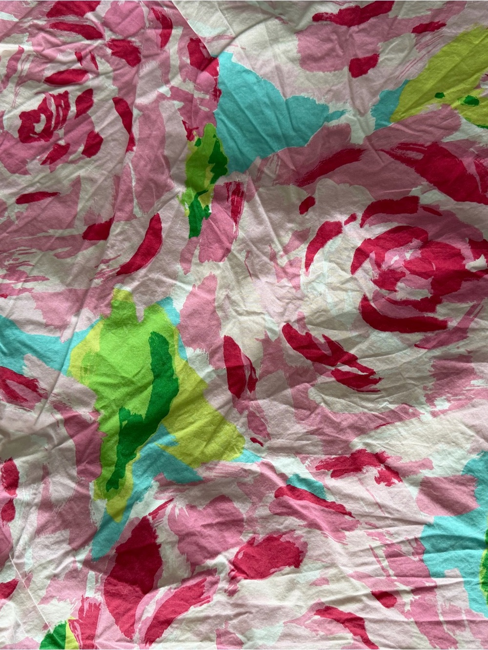 Lilly Pulitzer Pink Floral Print Duvet Cover